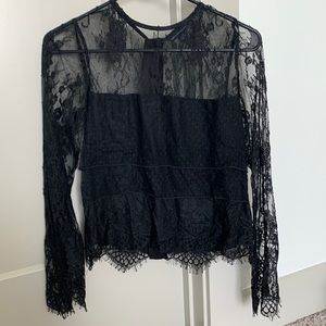 Lace detail Blouse